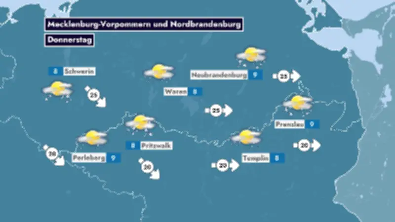 Frühlingswetter vorbei: Schneeregen und Temperatursturz im Nordosten