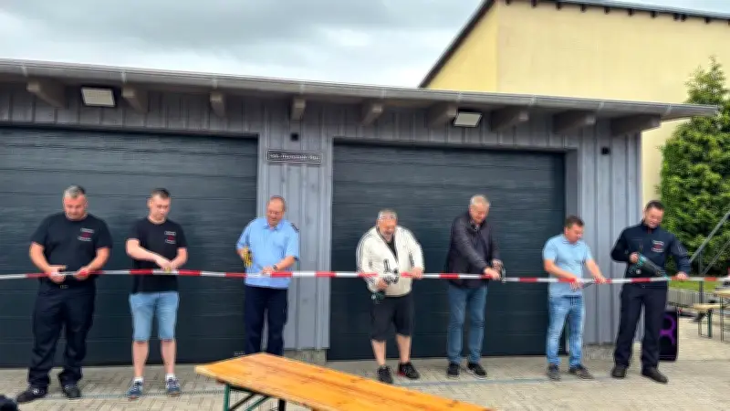 Gernröder Feuerwehr stärkt Standort mit Neubau und vier neuen Einsatzkräften