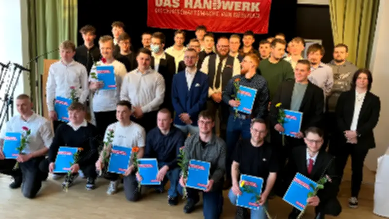 Gesellenfreisprechung in Prenzlau: 41 Junggesellen starten mit Verantwortung ins Berufsleben