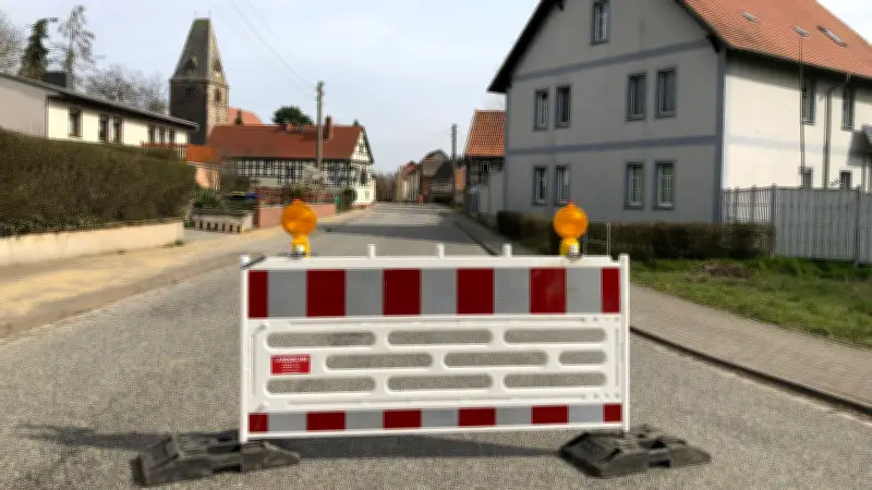 Glasfaser-Bauunfall in Nessa: Erdrakete beschädigt Wasserleitung - 100 Haushalte betroffen