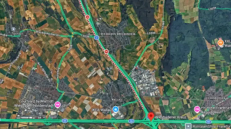 Google Maps zeigt A3 fälschlicherweise als gesperrt an - Verkehrschaos in Hessen