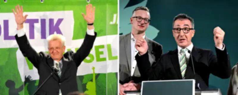 Grün-Weiße Krawatte: Özdemir setzt auf Kretschmanns Wahlsymbolik bei Landtagswahl