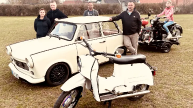 Groß Wokern: Historische Ostfahrzeuge rollen für Kinder-Palliativversorgung