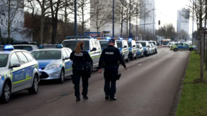 Großeinsatz in Halle-Neustadt: Pfefferspray und Schüsse lösen Polizei-Alarm aus