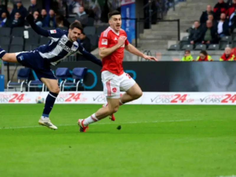 Hertha BSC gewinnt gegen Nürnberg 2:1 und wahrt minimale Aufstiegshoffnung