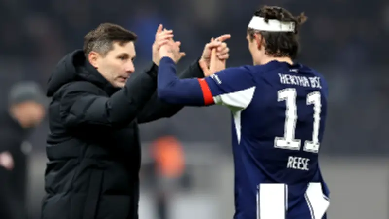 Hertha BSC: Leitl und Reese feuern Team mit Kabinenansprachen zu 5:2-Sieg an