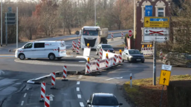 Jarmen: Kreisverkehrsbau an L35 geht weiter - Vollsperrung der Stadtzufahrt