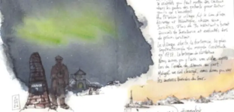 JLoup zeichnet seine 4200 Kilometer lange Reise zum Nordkap mit Bahn, Bus und Schiff