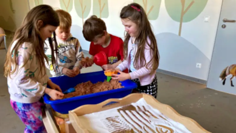 Kita-Neubau in Coswig: Vom Provisorium zum Vorzeigeobjekt - Ein Besuch im Ersatzquartier