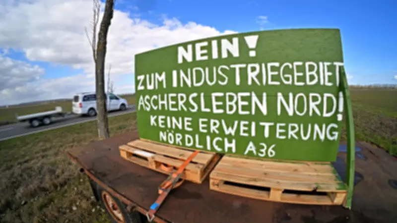 Kritik am geplanten Gewerbegebiet zwischen Aschersleben und Winningen wird sichtbar