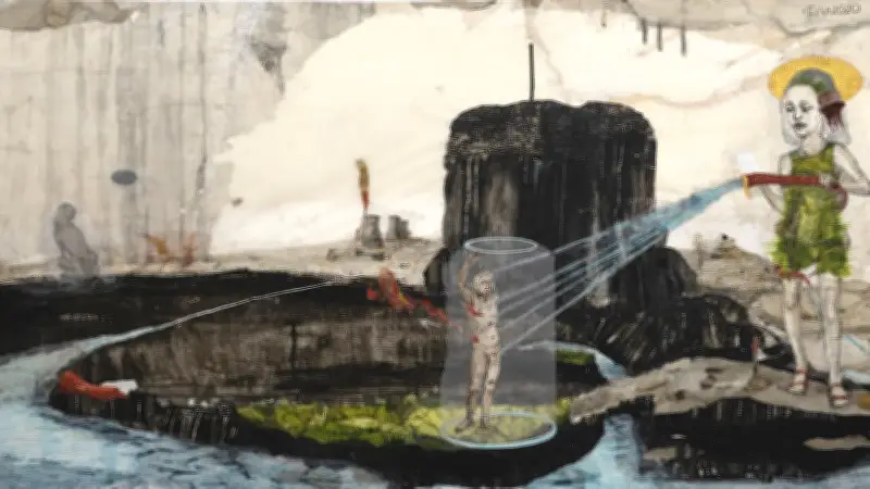 Kunsthalle Dessau zeigt rätselhafte Werke von Kerstin Grimm: Zwischen Mythos und Albtraum