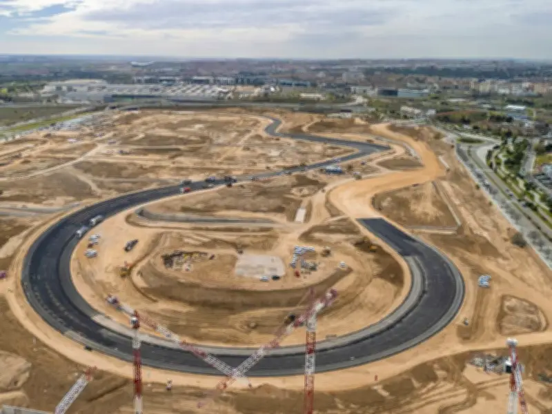 Madrids Formel-1-Kurs nimmt Gestalt an: Die steilste Kurve „La Monumental“ ist fertig