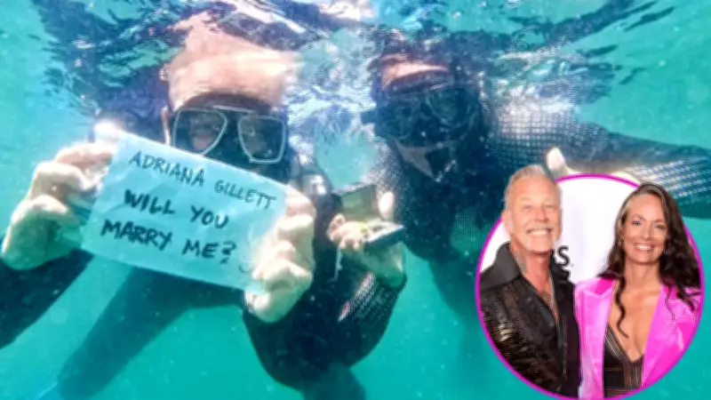 Metallica-Sänger James Hetfield macht unter Wasser Heiratsantrag an Freundin