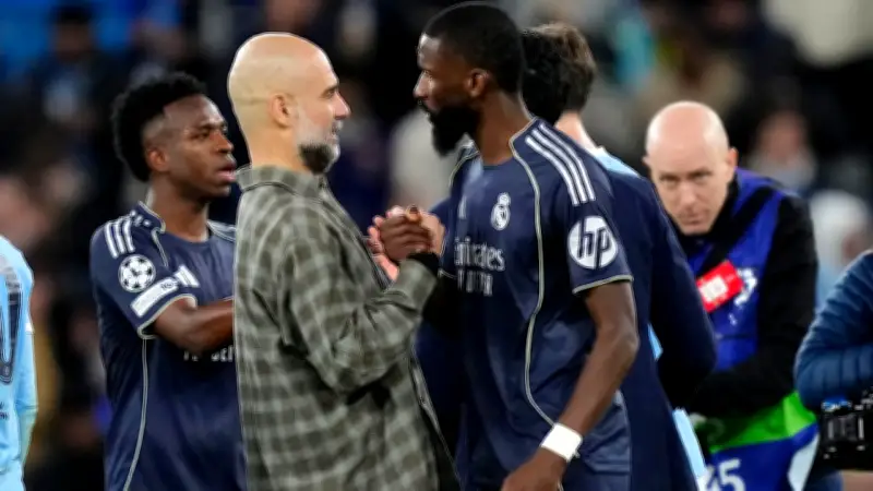 Nach Champions-League-Spiel: Heftiger Wortwechsel zwischen Guardiola und Rüdiger