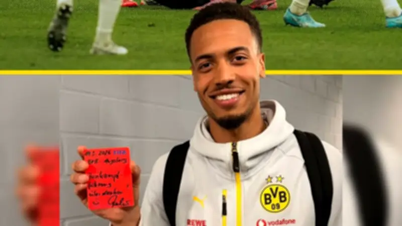 Nachträgliche Rote Karte für BVB-Star Felix Nmecha nach Zusammenstoß mit Schiedsrichter