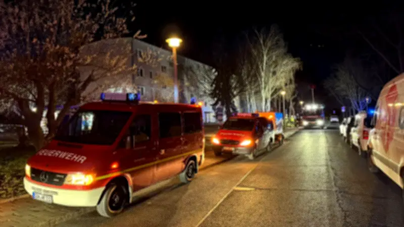Nächtlicher Großbrand in Sangerhausen: Feuerwehr bekämpft Flammen in Gartenanlage