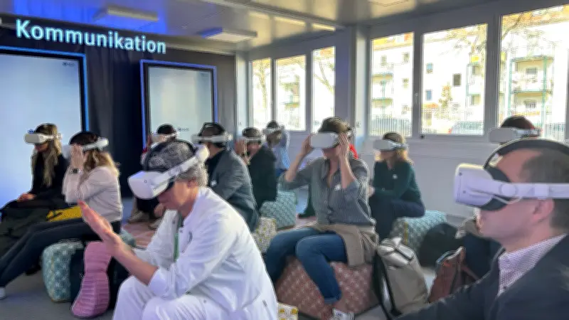 Neue VR-Ausbildung für Palliativpflege: Klinikum Bergmannstrost schult Pfleger im Umgang mit Sterbenden