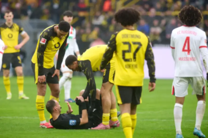 Nmecha zu Zusammenprall mit Schiedsrichter Dankert: „Hätte den Ball gekriegt“