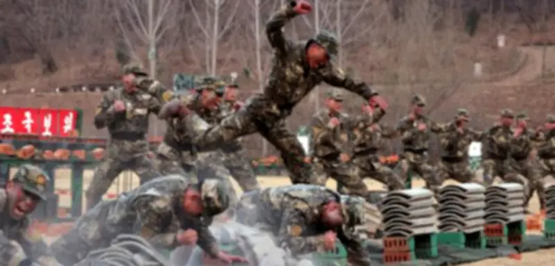 Nordkoreas skurrile Spezialkräfte-Show: Kim Jong Un lässt sich akrobatische Einheiten vorführen