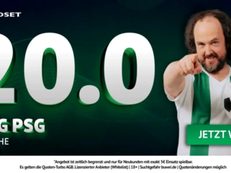 ODDSET Quotenboost: 20,0 Quote für PSG-Sieg gegen Chelsea im Champions League Achtelfinale