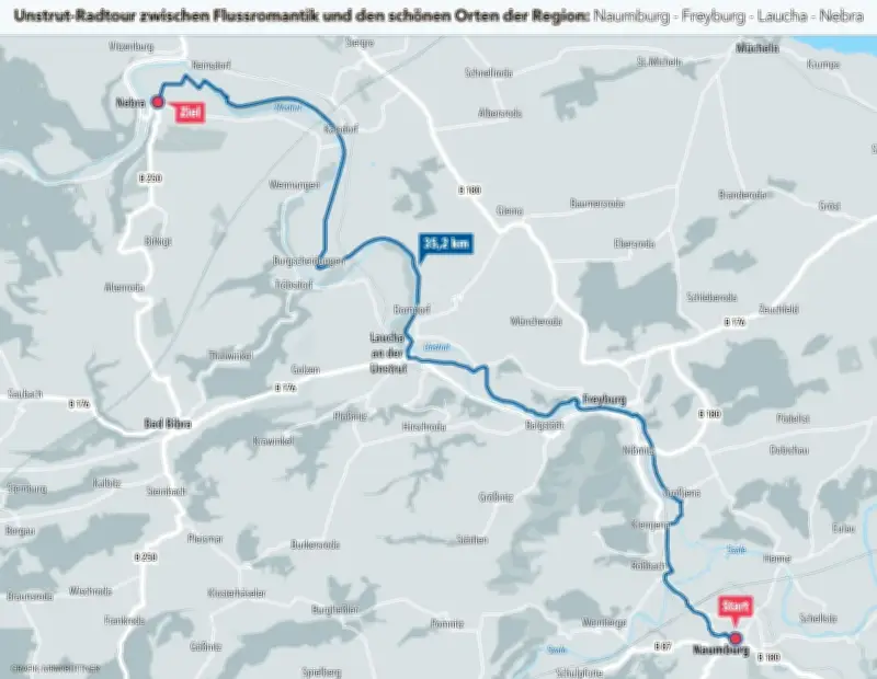 Radwanderung durchs Unstrut-Tal: Von Naumburg nach Nebra entlang malerischer Flusslandschaften