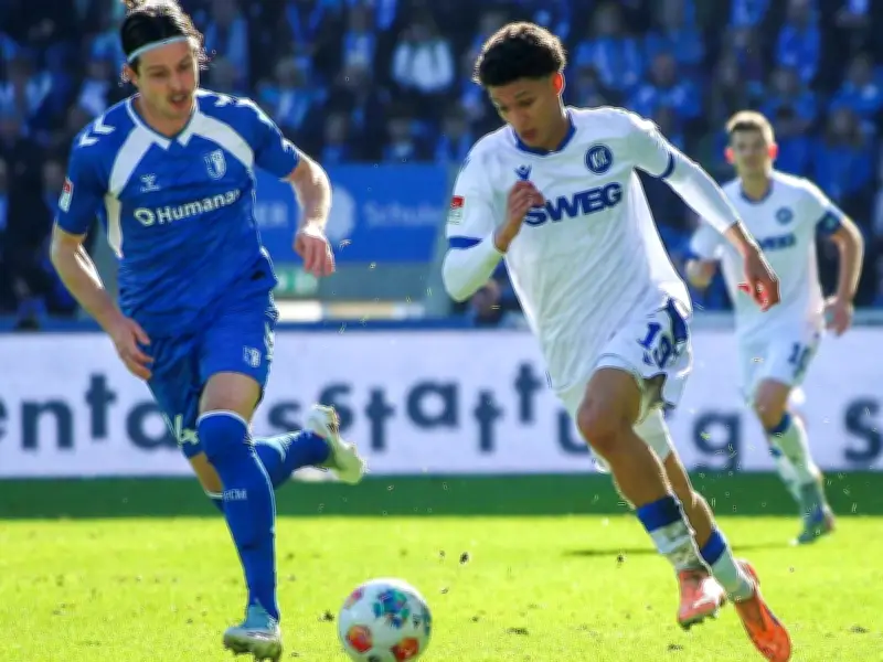 Rückschlag im Abstiegskampf: 1. FC Magdeburg unterliegt Karlsruher SC mit 1:3