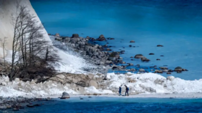 Rügens Kreideküste erlebt größten Abbruch seit 15 Jahren nach Frostwinter