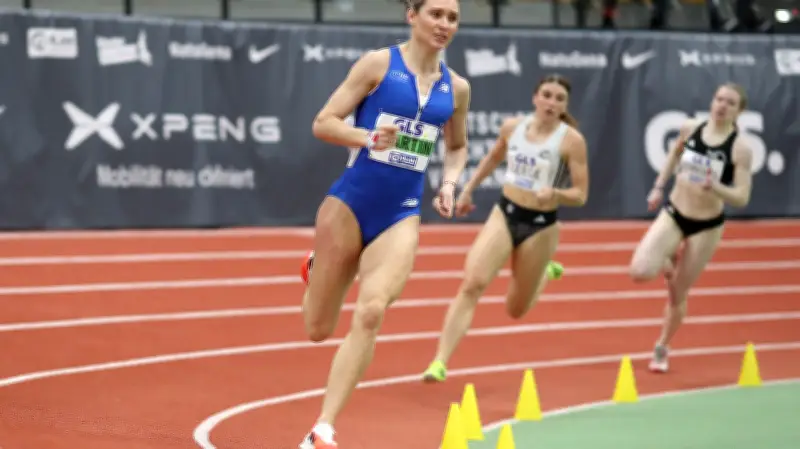 Rostocker Sprinterin Johanna Martin holt dritten deutschen Hallenmeistertitel in Folge