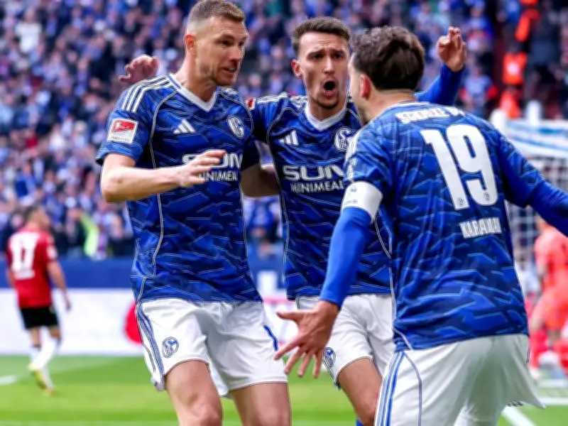 Schalke verspielt Sieg nach Dzeko-Rot: Aufstiegstraum in Gefahr