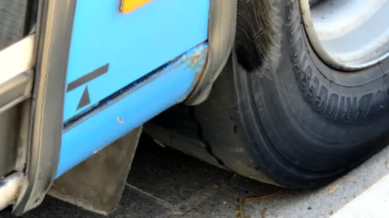 Schienenersatzverkehr in MV: Polizei prüft Bus mit abgefahrenen Reifen