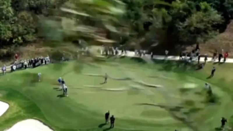 Schreckmoment beim Golfturnier: TV-Drohne stürzt plötzlich ab