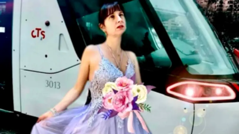 Straßenbahn-Hochzeit in Straßburg: Sandra heiratet ihre geliebte Tram 3013