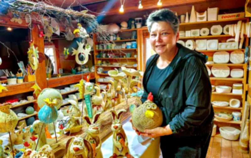 Tag der offenen Töpferei: Iris Findeis öffnet ihr Fachwerkhaus in Rehmsdorf