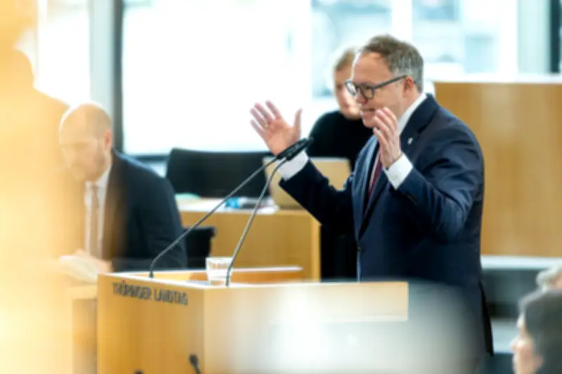 Thüringens Ministerpräsident Voigt kündigt Modernisierungsoffensive für den Freistaat an