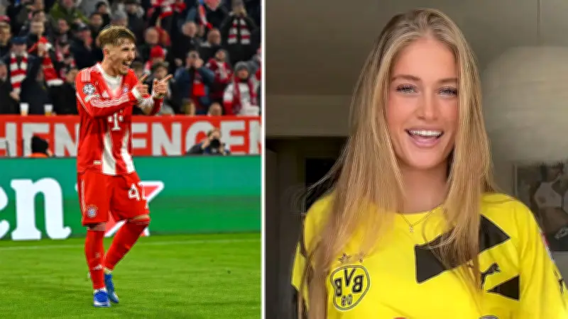 TikTok-Star mit BVB-Trikot: Sie soll Bayerns Jungstar Karls neues Herz erobern