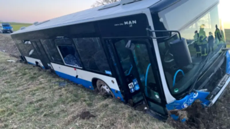 Tragischer Busunfall im Südharz: 62-jähriger Fahrer stirbt nach Abkommen von der L 234