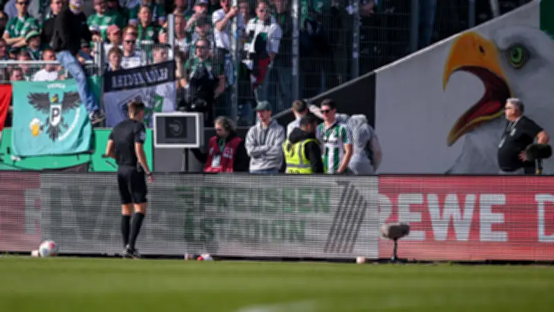 VAR-Sabotage in Münster: DFB leitet Verfahren ein - Ultra zog Stecker bei Elfmeter-Überprüfung