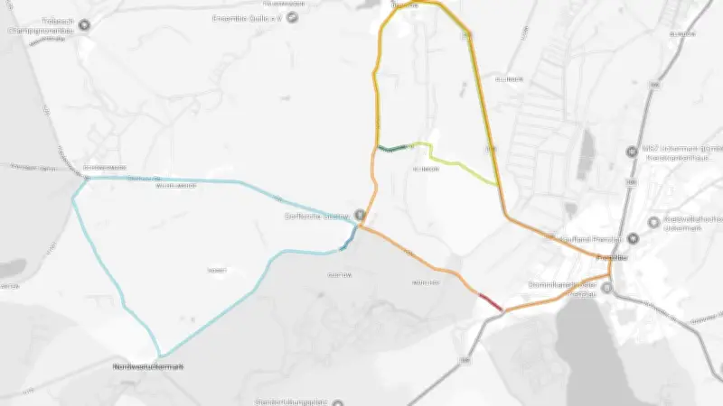 Verkehrschaos in Prenzlau: Drei Großbaustellen mit Vollsperrungen ab März