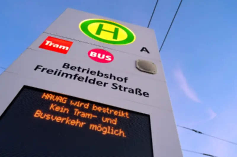 Vier Tage Warnstreik legt Nahverkehr in Sachsen-Anhalt lahm