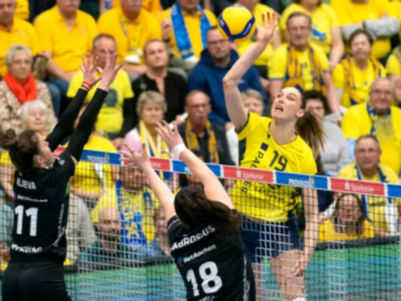 Volleyball-Bundesliga Frauen: Meister Schwerin droht Playoff-Aus nach Niederlage in Aachen