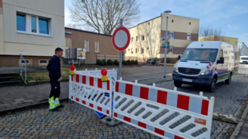 Vollsperrung in Prenzlau: Neue Gaststätte erfordert Wasseranschluss