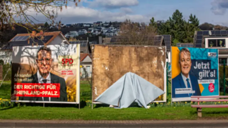 Wahlkampf in Rheinland-Pfalz: Bewaffneter Plakatabreißer bedroht CDU-Mitarbeiterin