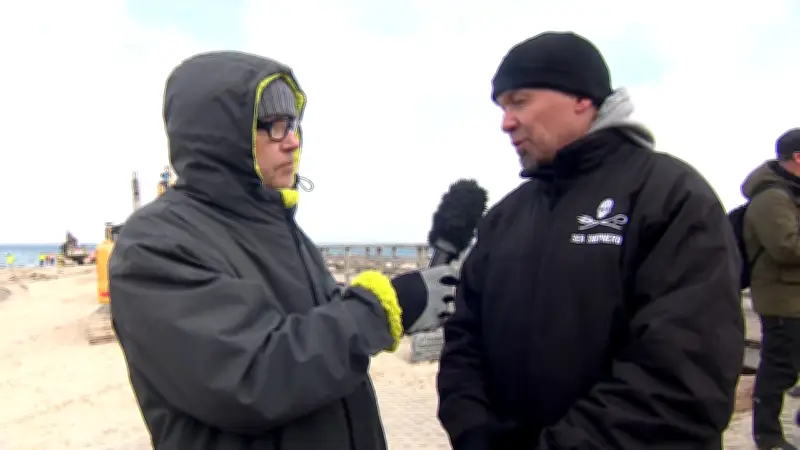 Wal-Drama an der Ostsee: Rettungsaktion mit Bagger als letzte Hoffnung für gestrandeten Meeressäuger