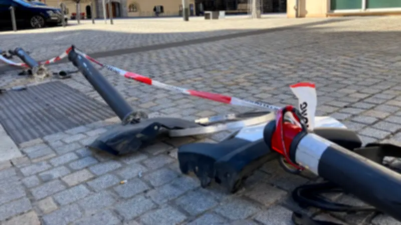 Weißenfelser Markt: Autofahrerin rast in Poller - Polizei klärt Unfallhergang