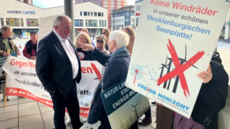 Windkraft-Ausbau in Mecklenburgischer Seenplatte: Kreistag lehnt 1,4-Prozent-Fläche ab, Bürgerproteste verzögern Planung
