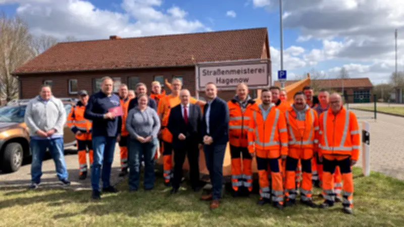 Winterdienst mit Herz: Straßenmeisterei Hagenow zwischen 22 und 109 Tagen im Einsatz