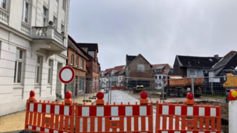 Wittenburg: Straßensperrung für Neue Mitte sorgt für Verkehrschaos in Nebenstraßen