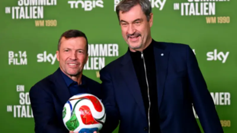 WM-Filmpremiere in München: Matthäus, Söder und Überraschungsgäste feiern 1990er Fußballlegenden