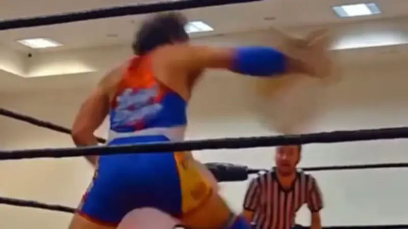 Wrestling-Move wie aus Videospiel: Fans begeistert von spektakulärer Aktion