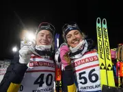 Biathlon-Schwestern Öberg feiern historischen Doppelsieg in Kontiolahti